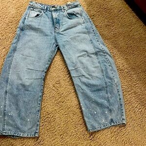 Free people barrel light blue Jean size 30